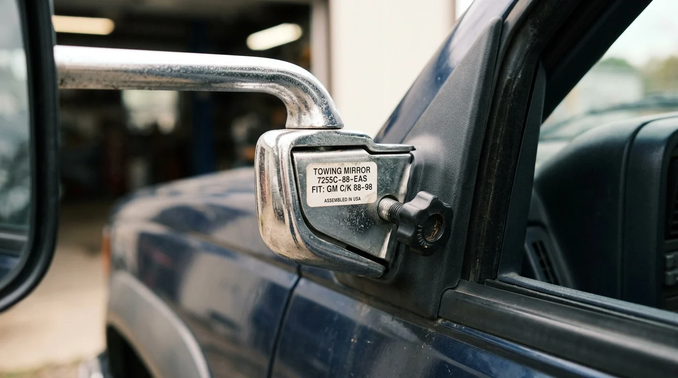 How the 7255C-88-EAS Chrome Towing Mirror Fits and Performs
