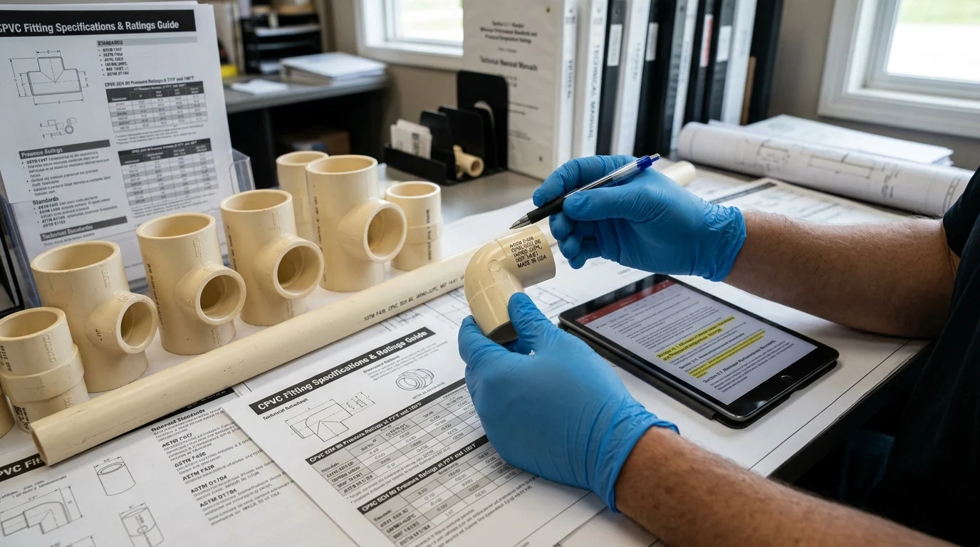 Standards and ratings for compliant CPVC fittings