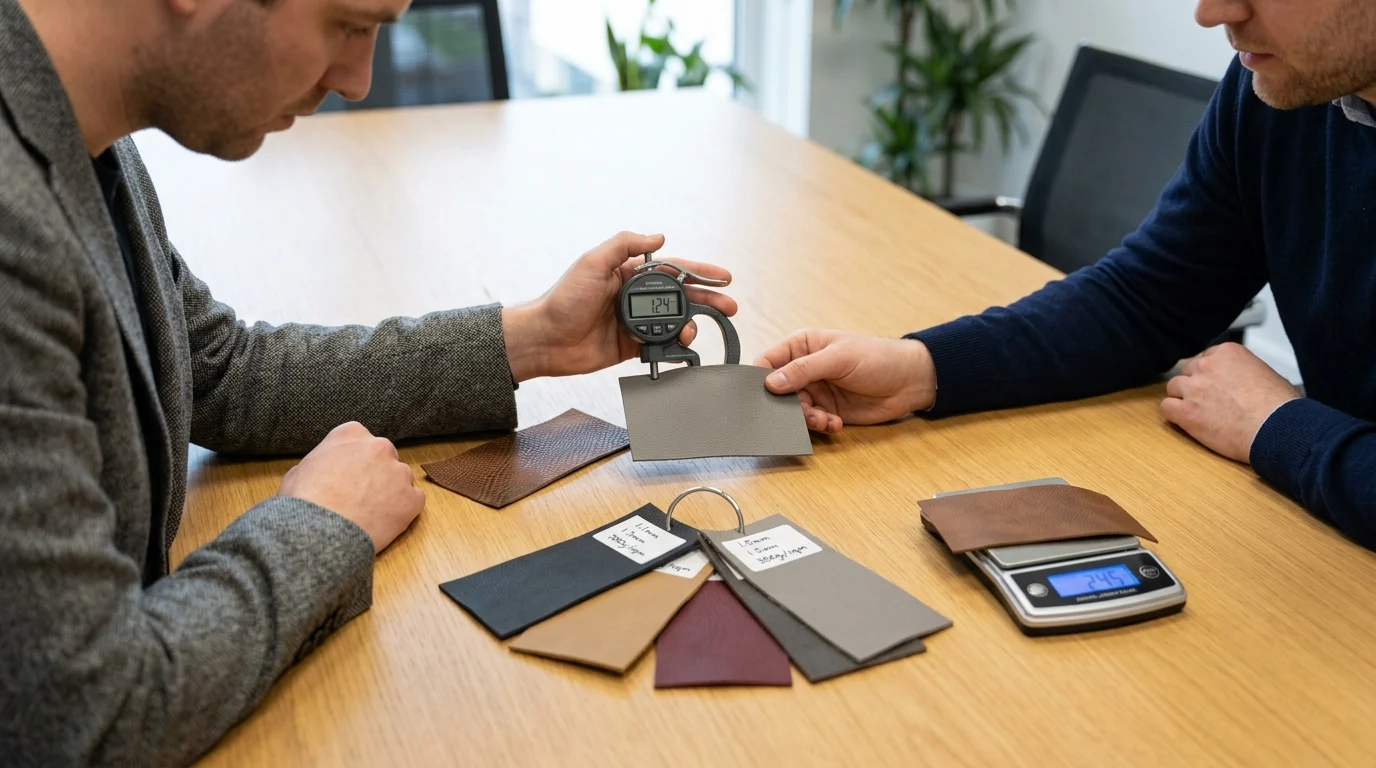 How to define microfiber shoe leather thickness and weight