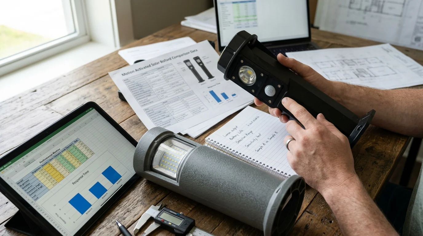 How to Compare Motion-Activated Solar Bollard Performance