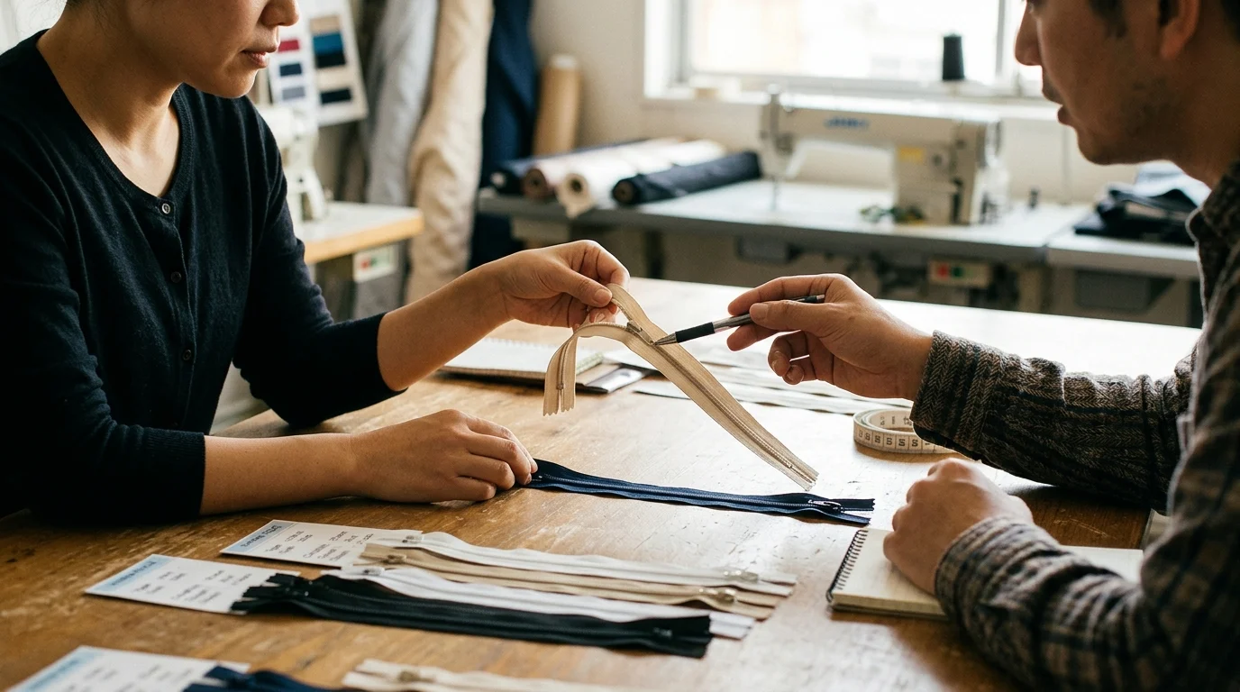 What specifications should buyers compare across invisible zipper brands