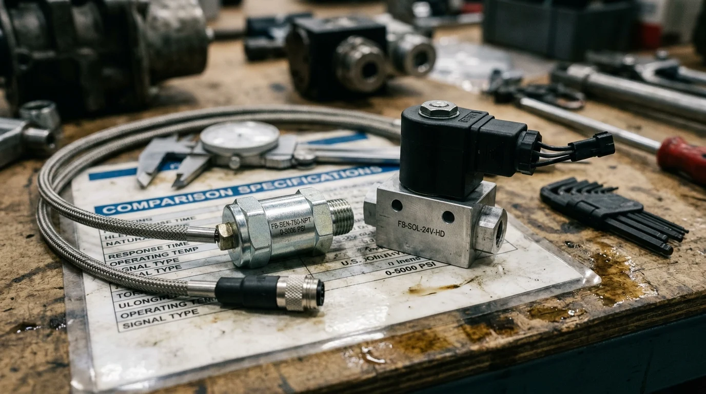 Sensor and Solenoid Comparison Points