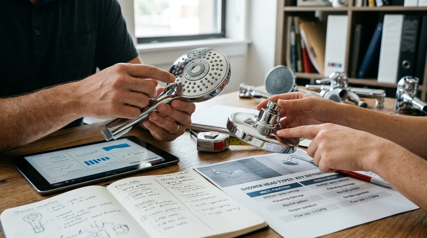 How to Define Each Shower Head Type