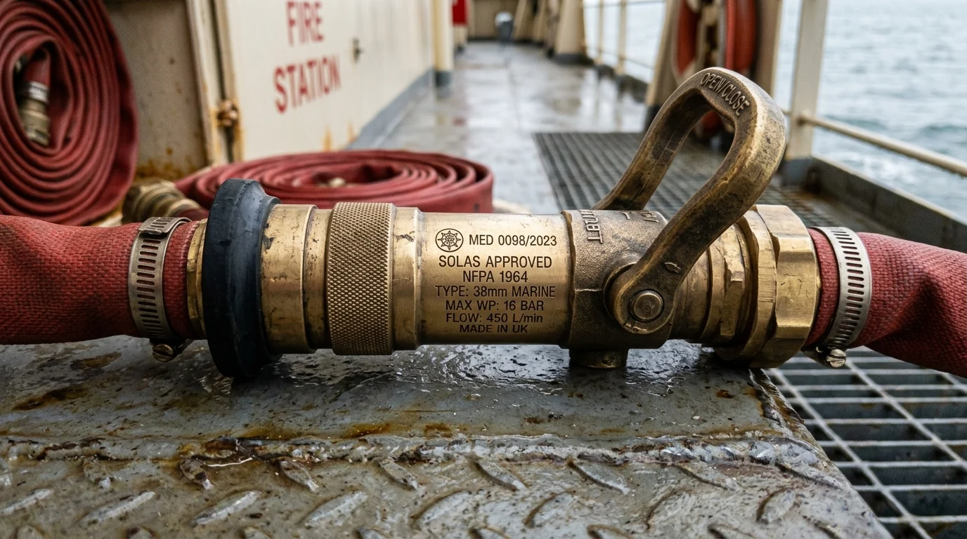 Required certifications for marine fire nozzles