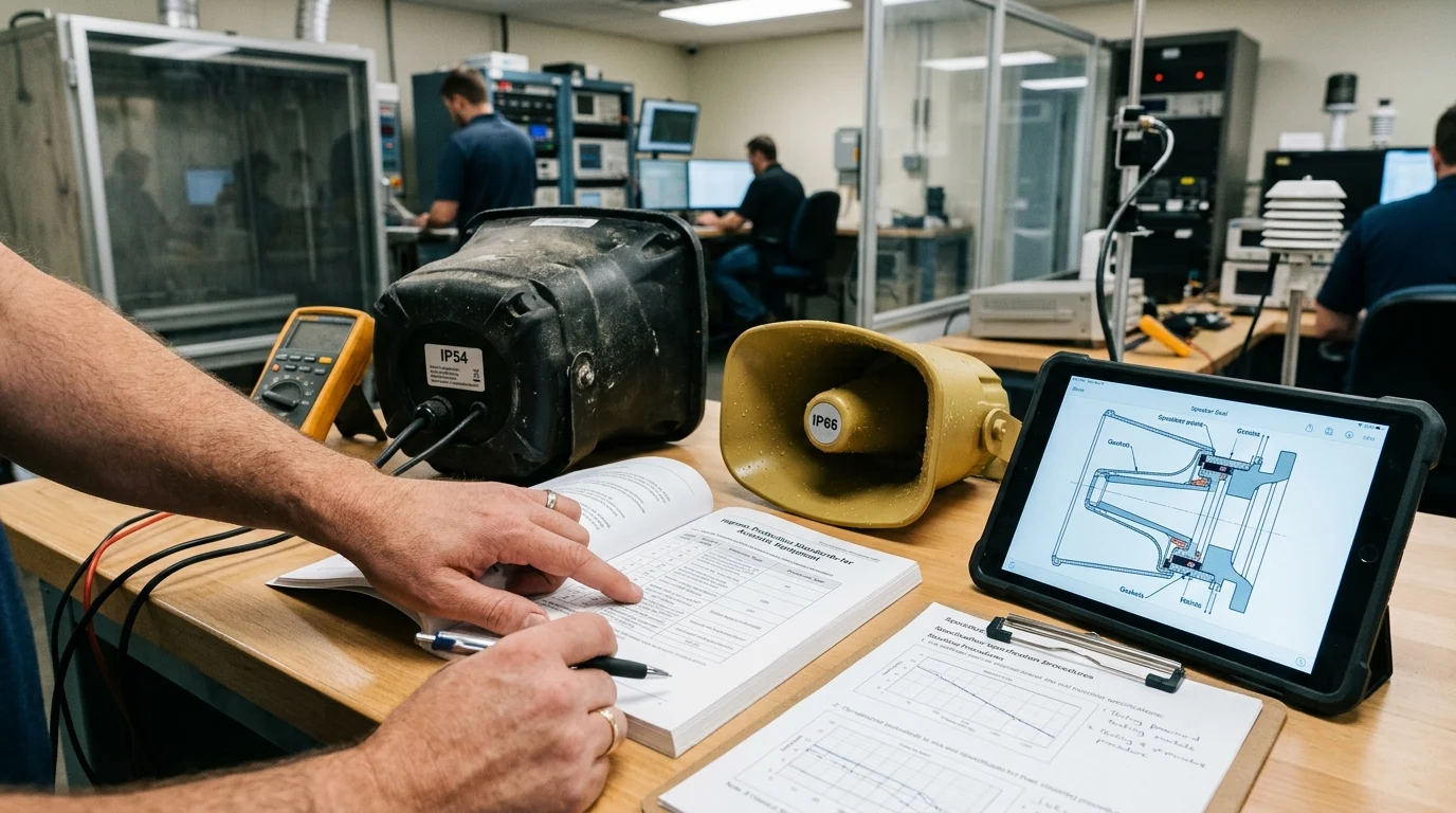 What Industrial Speaker IP Ratings Certify