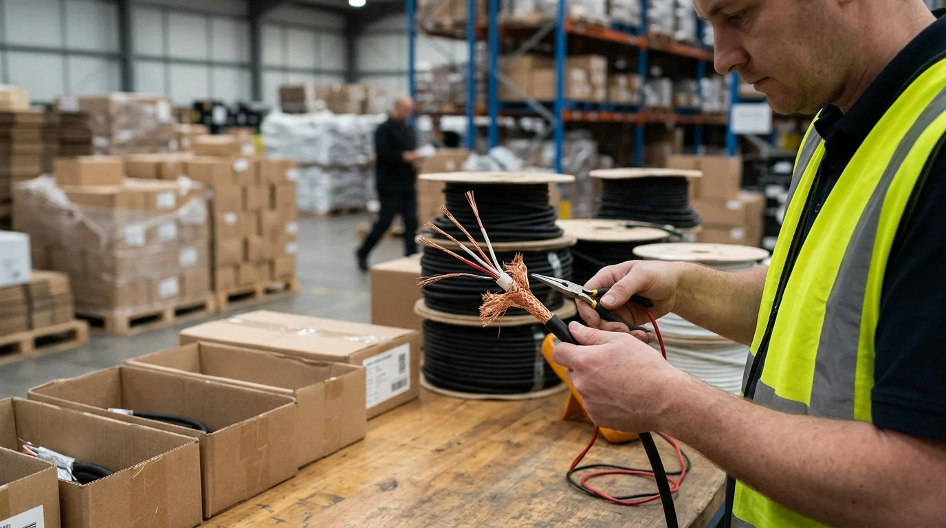 Conductor and shielding features to verify first