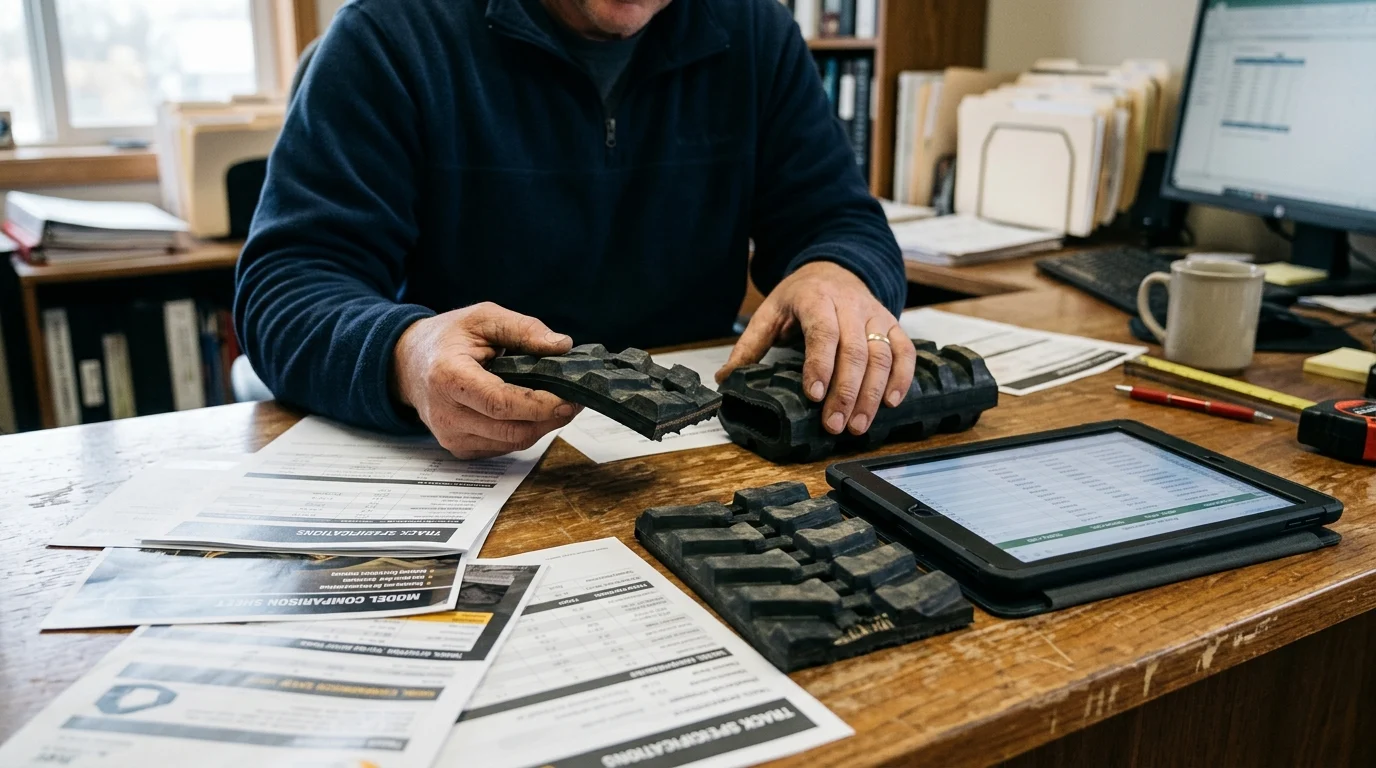 Choosing excavator rubber tracks for fleet use