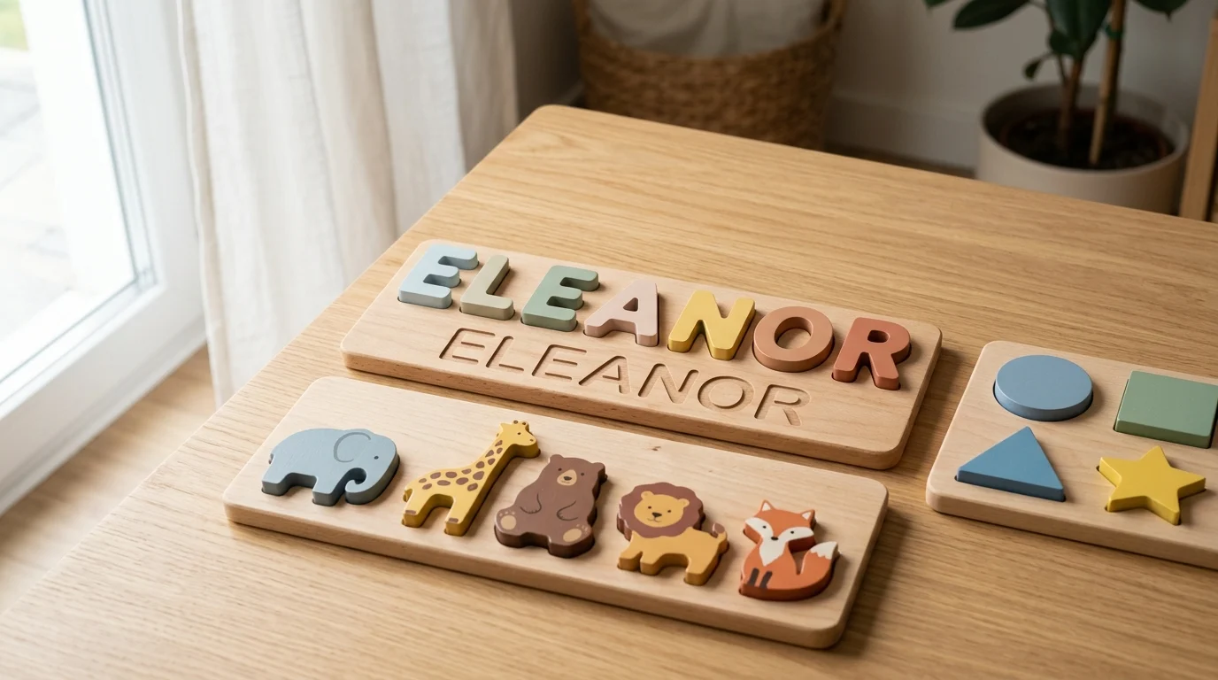 Premium custom wooden educational puzzles