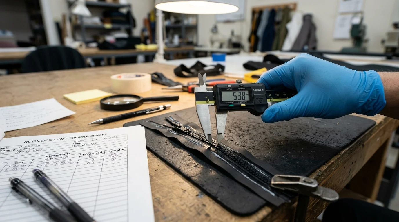 How waterproof zippers are built and specified
