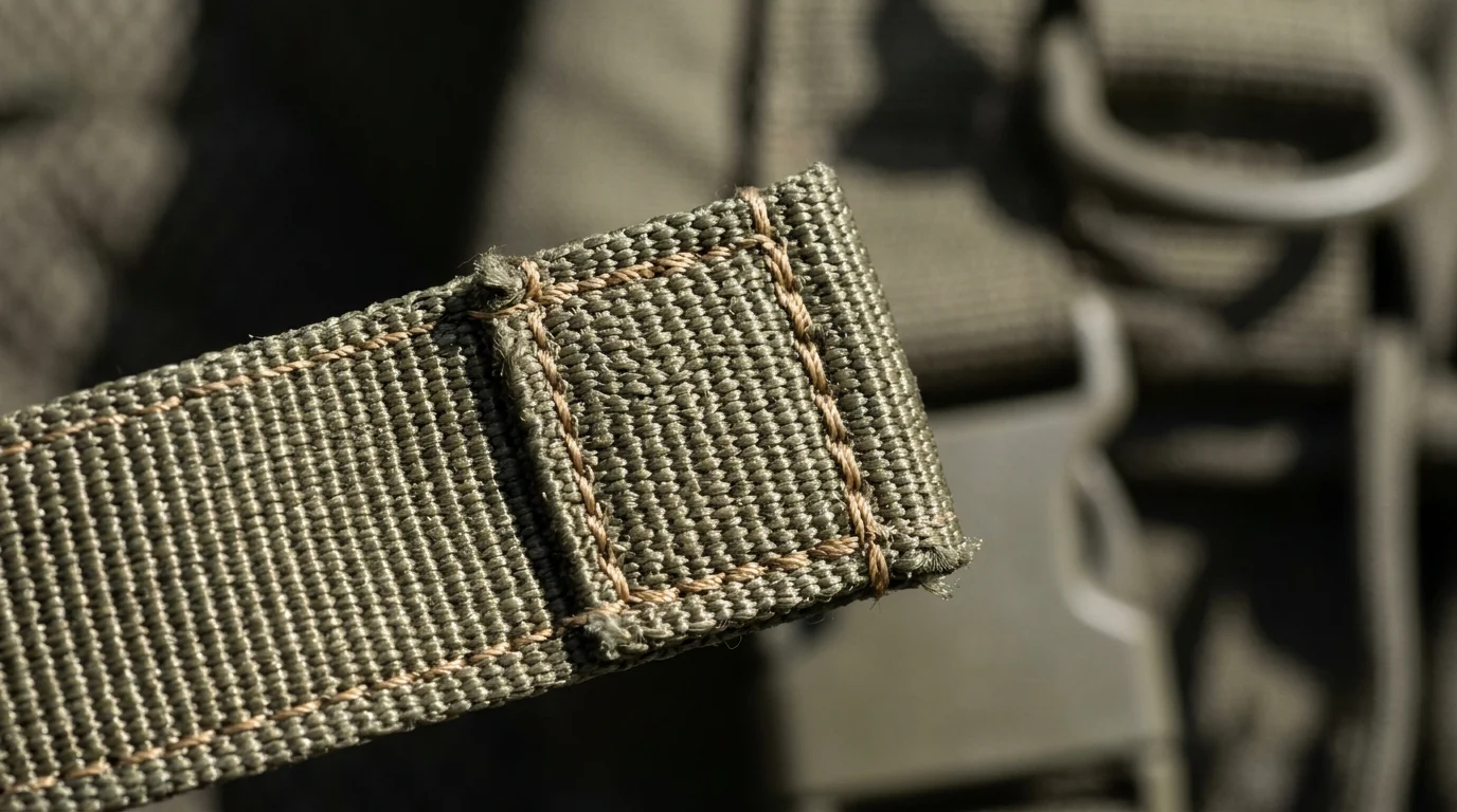 What defines military-grade tactical webbing