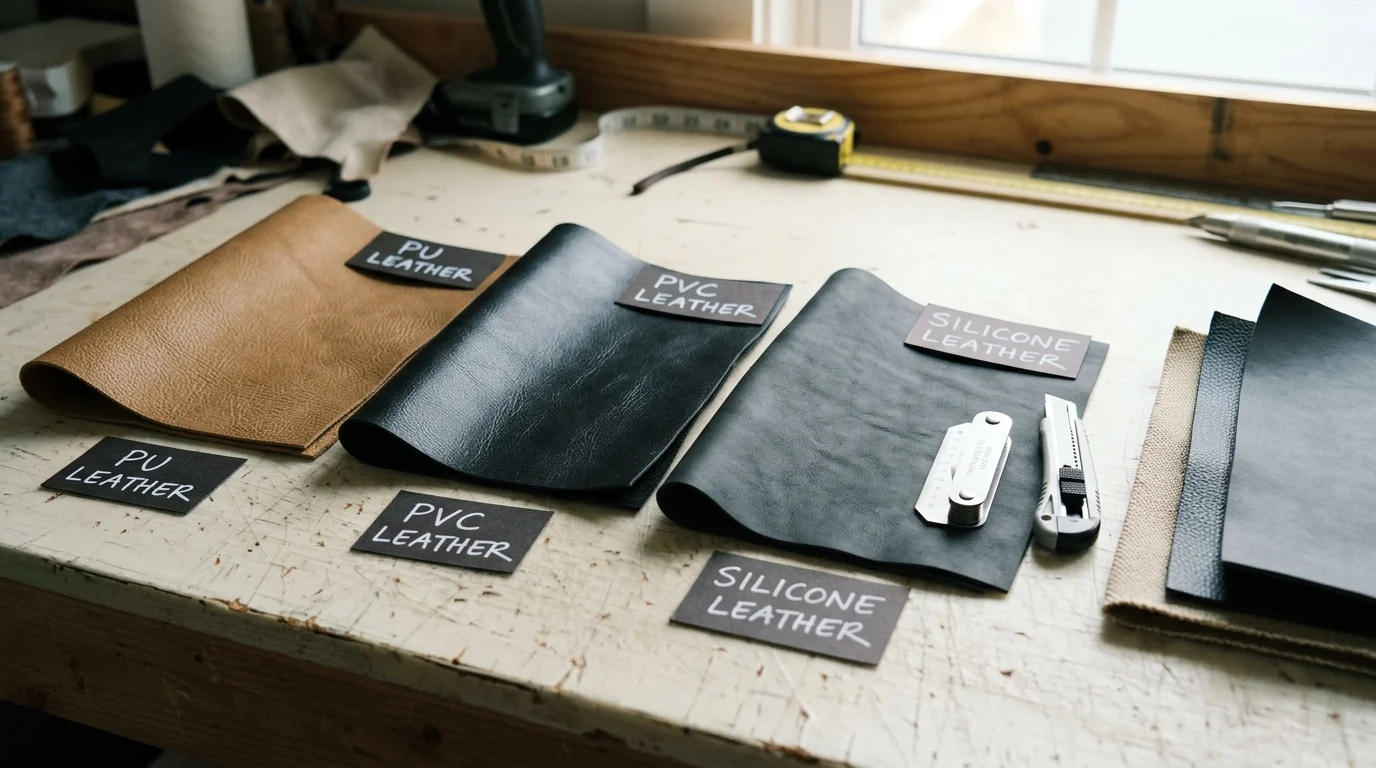 What synthetic leather is and how PU, PVC, and silicone