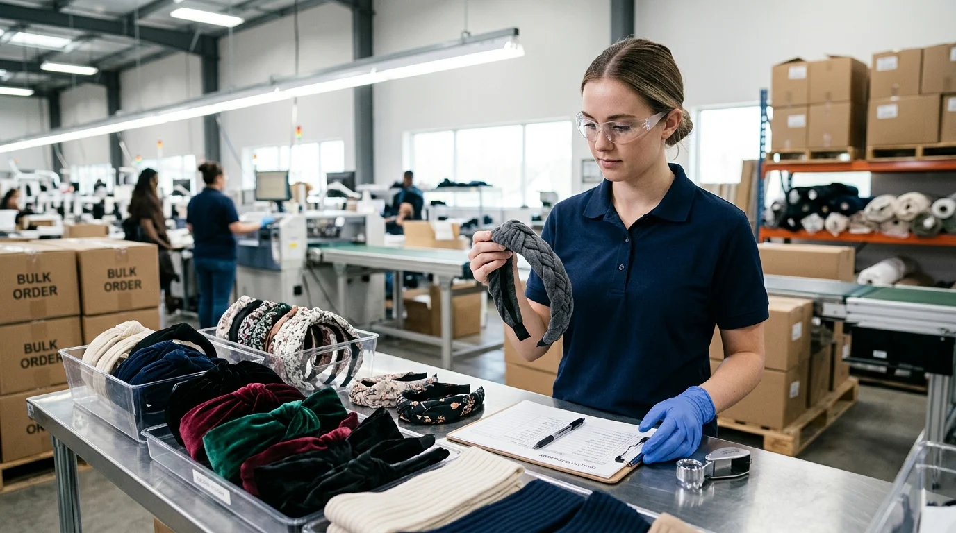 ພາຍໃນໂຮງງານ: ການຄວບຄຸມຄຸນນະພາບຜ້າພັນຫົວພຣີມຽມ