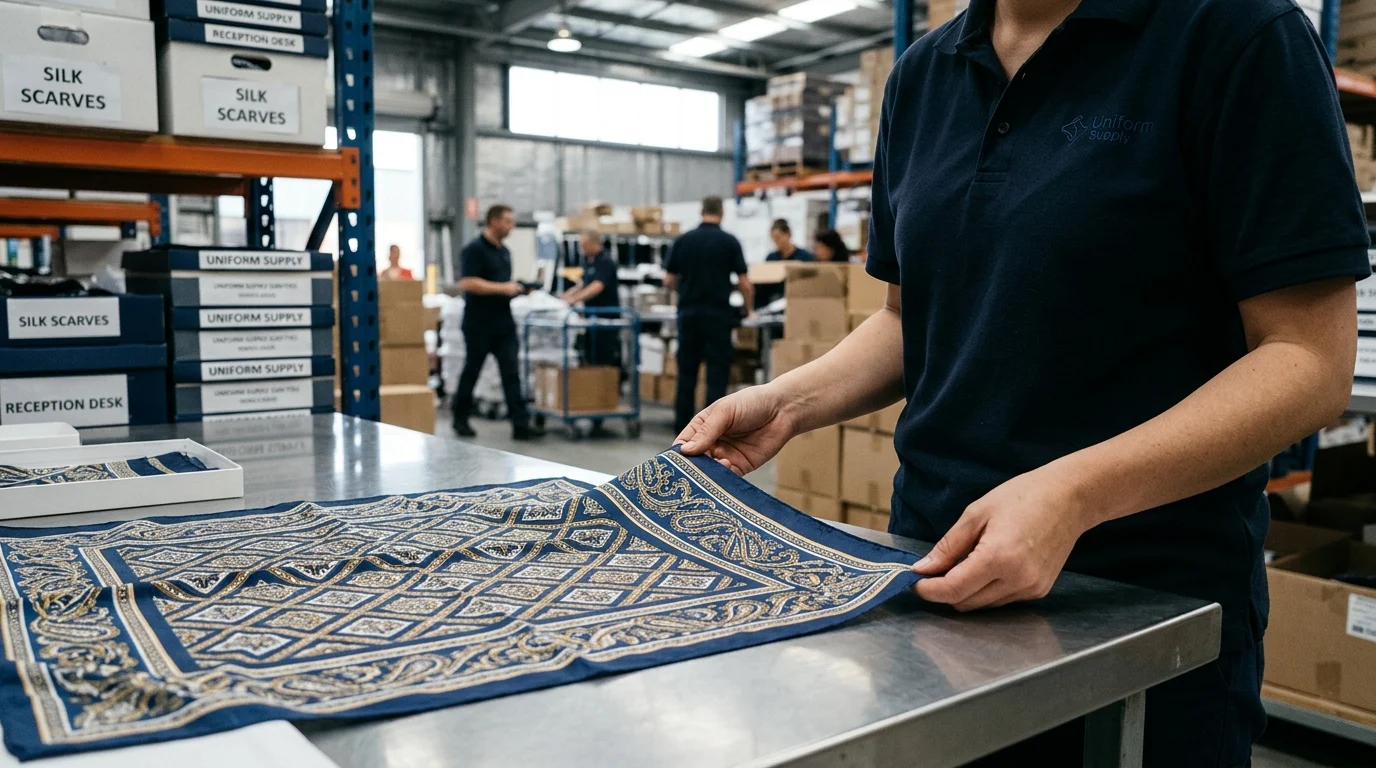 Why Silk Print Scarf Demand Is Rising in Uniform Supply