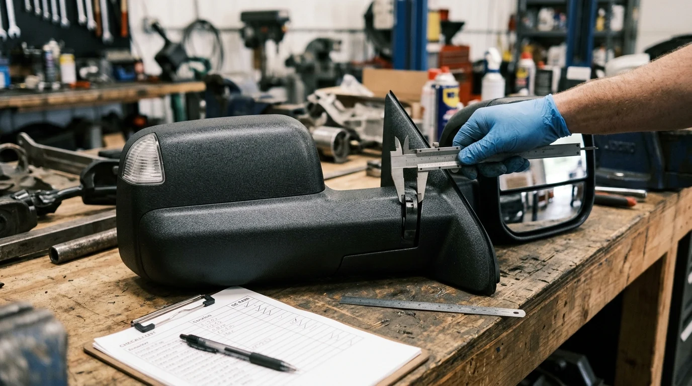 Key Features of Textured Black Towing Mirrors