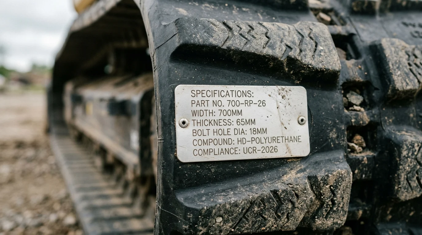 How to Compare 700mm Excavator Rubber Pads by Specification
