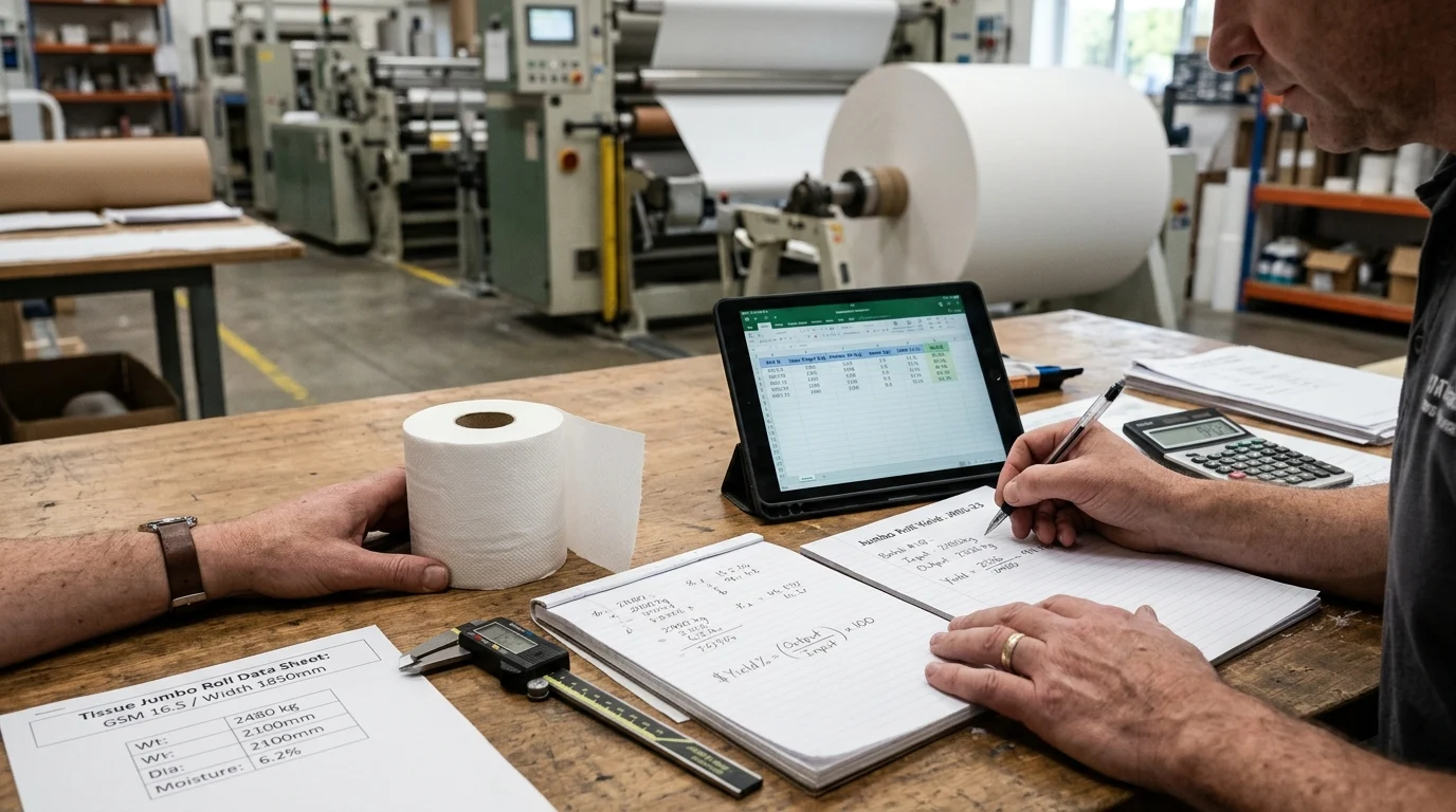 How to Calculate Tissue Jumbo Roll Consumption and Yield