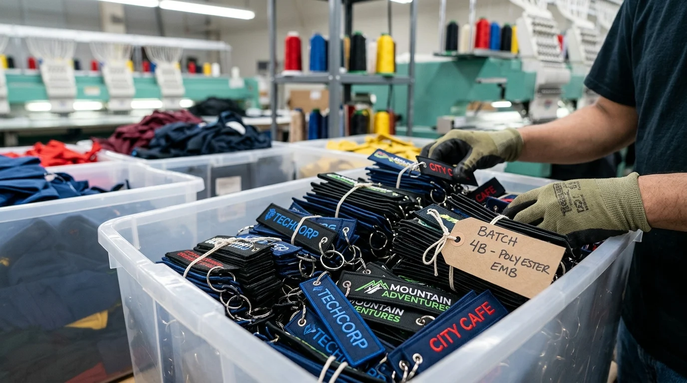 How to Source Bulk Polyester Embroidered Keychains