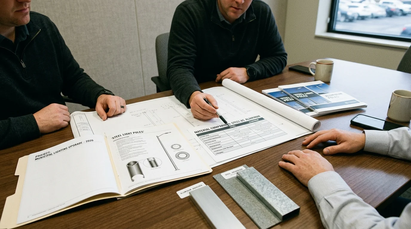 How to Choose Between Steel and Aluminum Light Poles