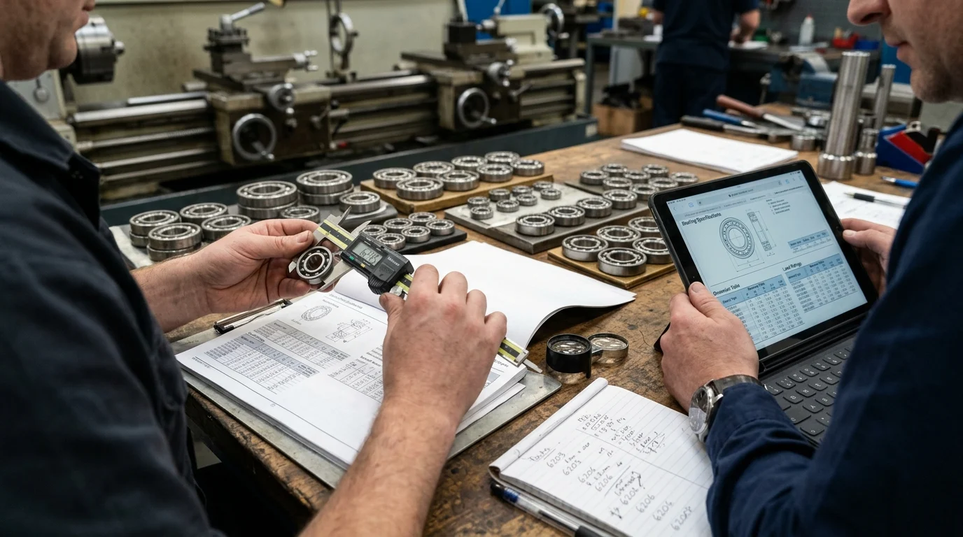 Key ball bearing specifications for industrial applications