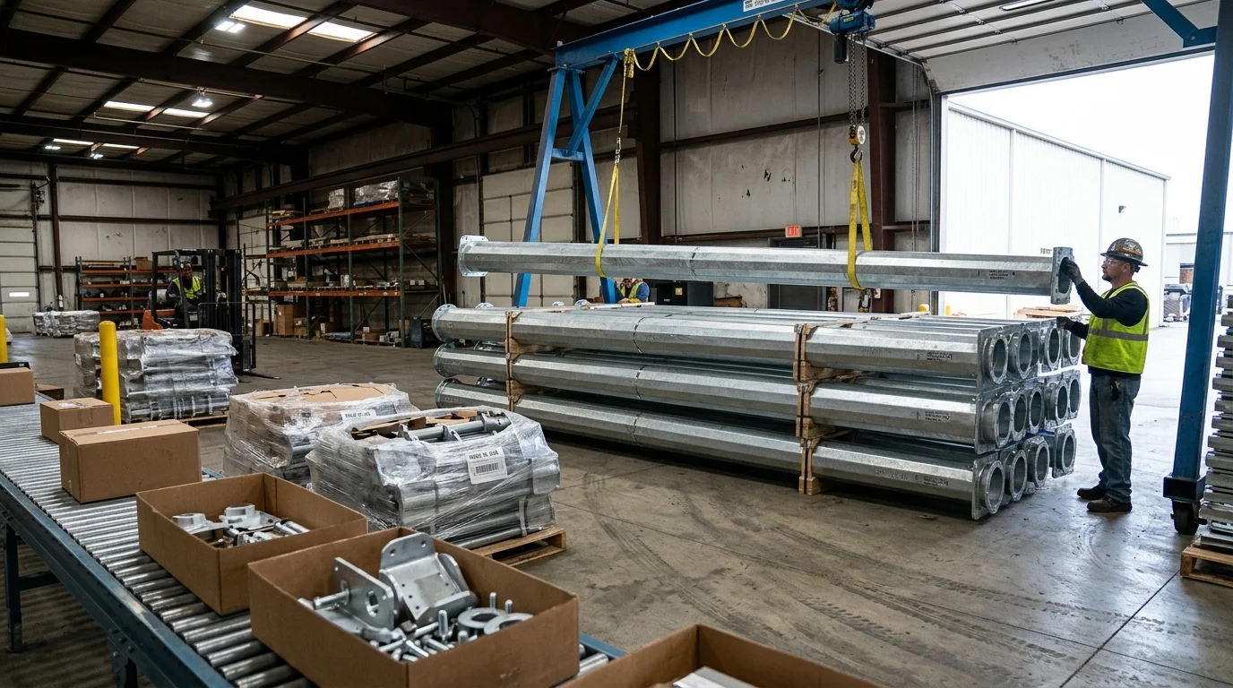 Key highway lighting pole specifications