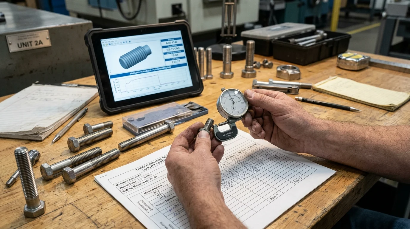 Méthodes, outils et variables de processus du roulage de filetage
