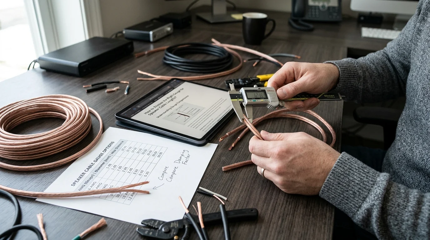 How to Compare Speaker Cable Gauge Options