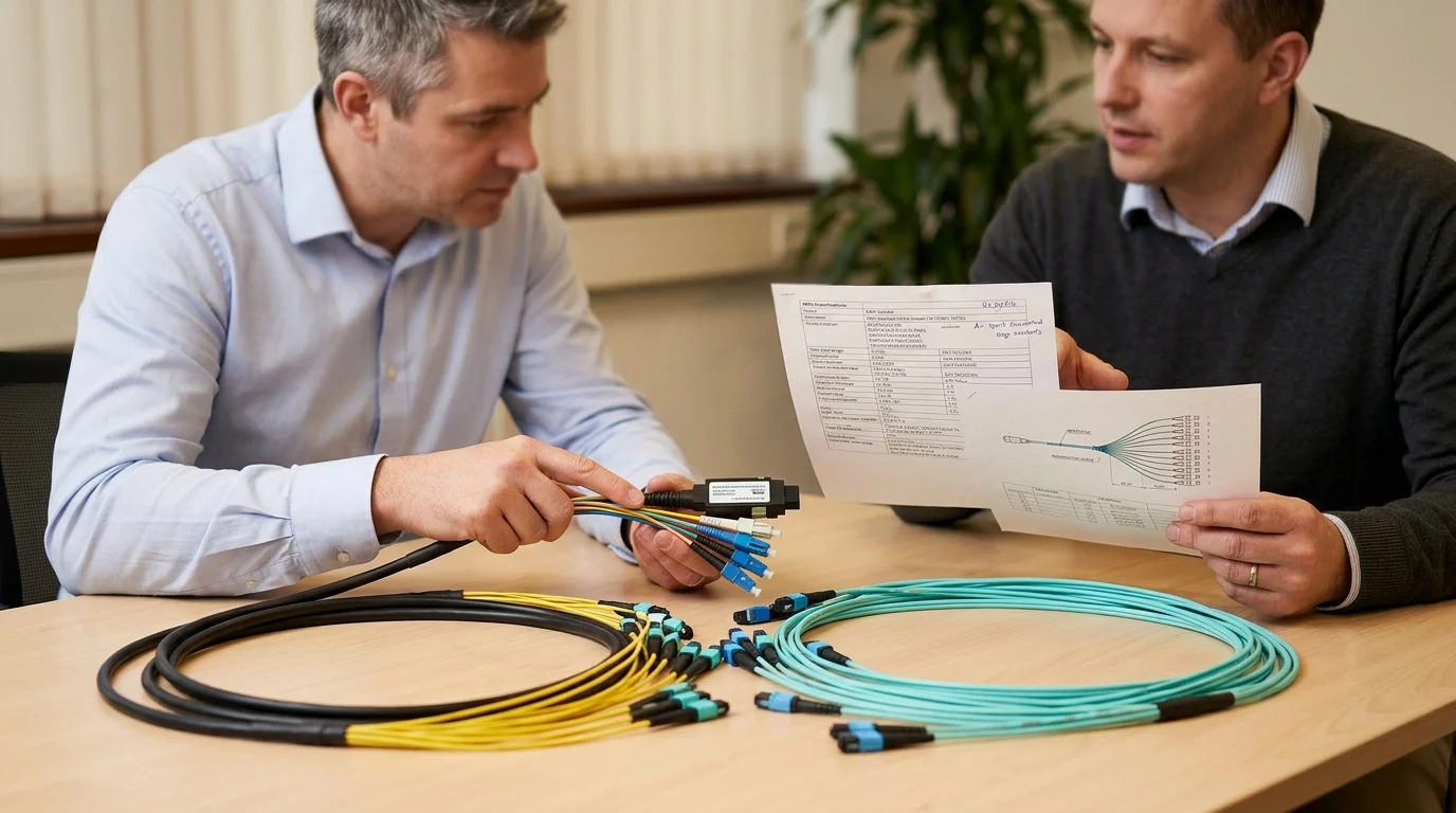 What to Compare When Specifying an MPO Breakout Harness