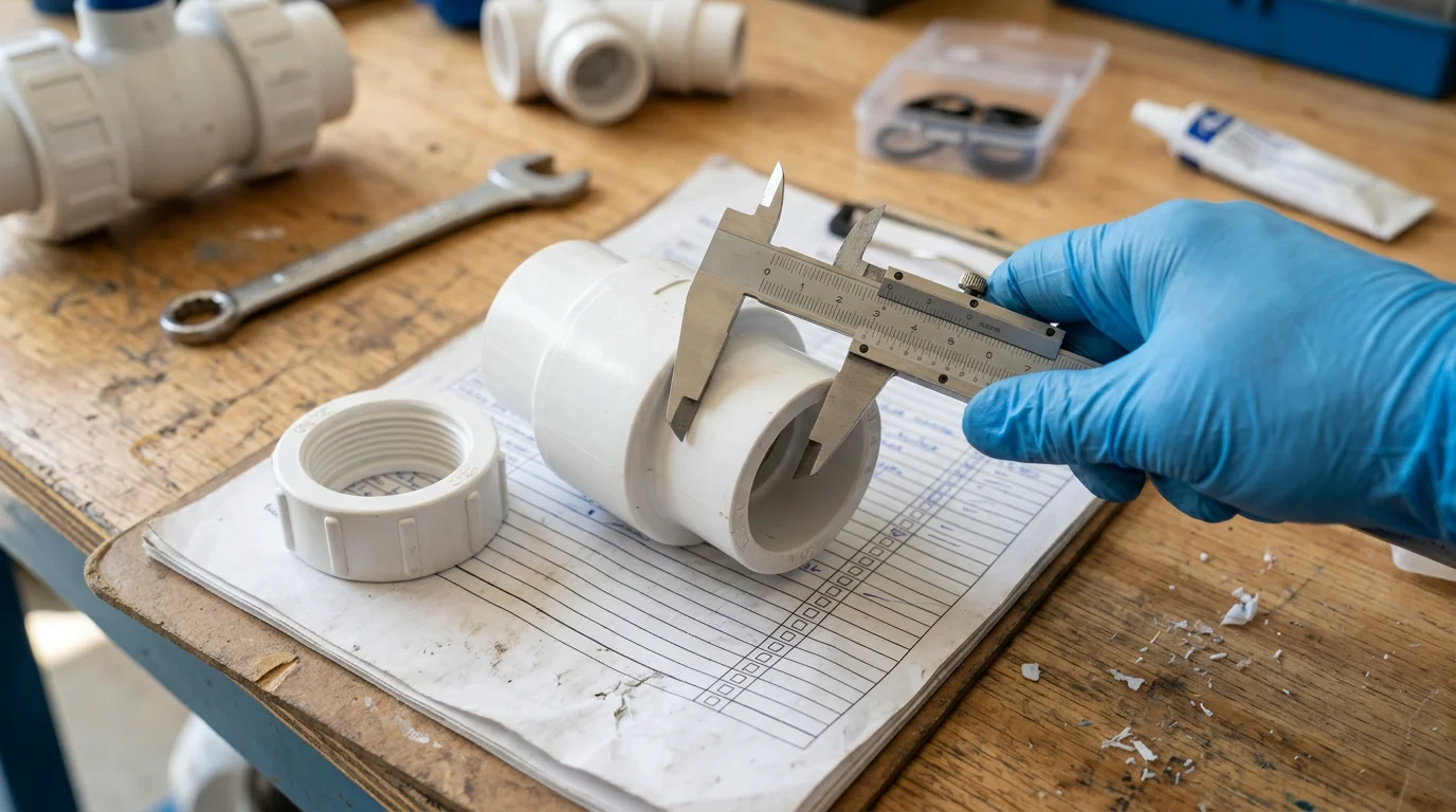 How should a PVC valve be inspected and cleaned
