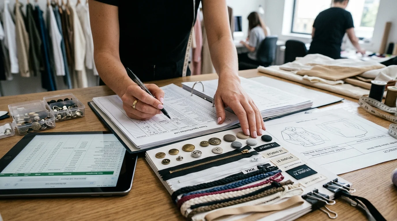 How to build a decision-ready clothing trims list