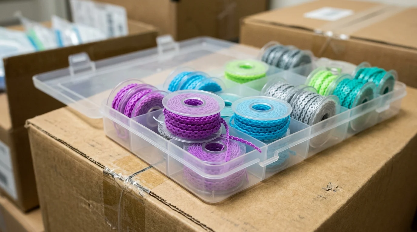 What orthodontic power chains are and how designs differ