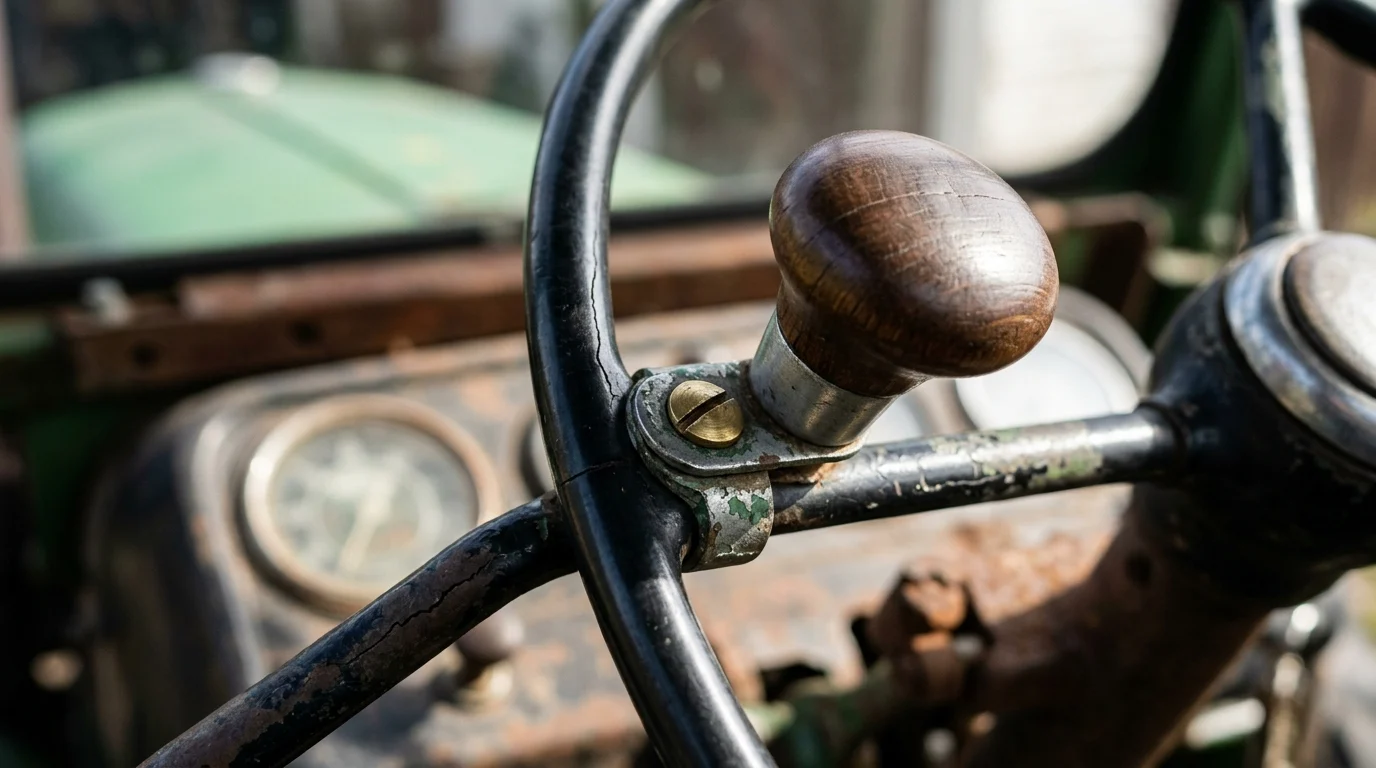 Key Features of a Vintage Tractor Steering Wheel Spinner