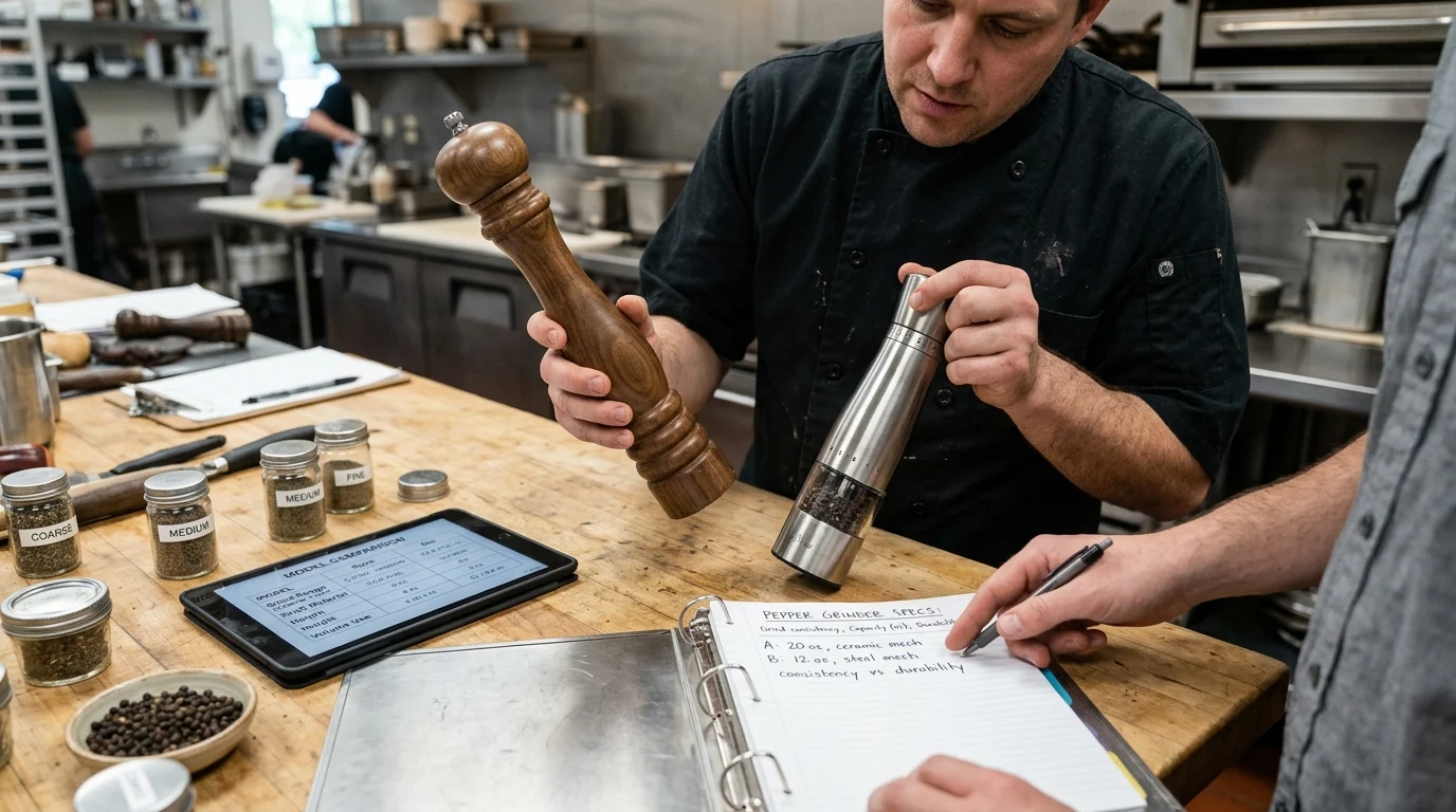 Compare Key Pepper Grinder Specifications