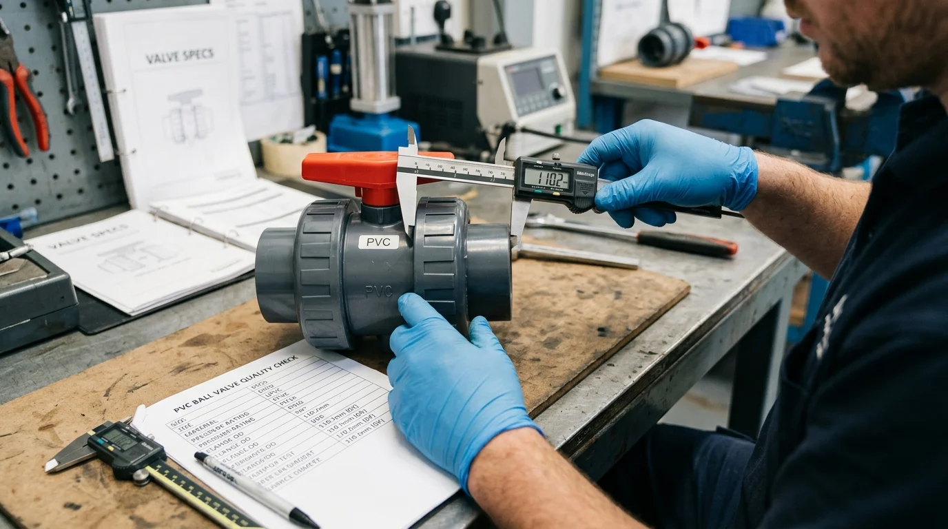 Key PVC ball valve specifications to evaluate