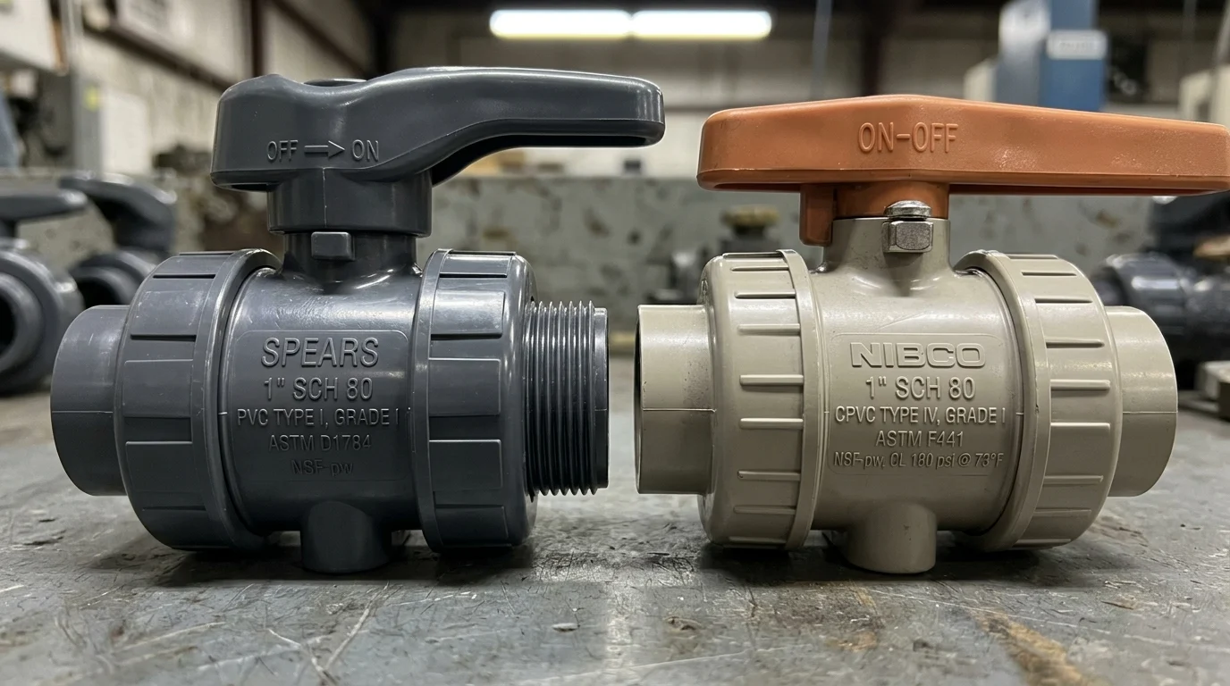 PVC material grades and valve types