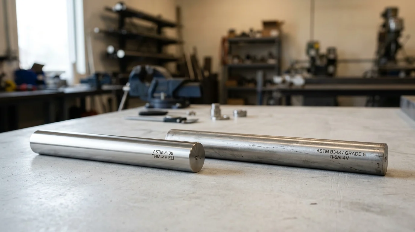 ASTM F136 Medical vs ASTM B348 Industrial Titanium Bars