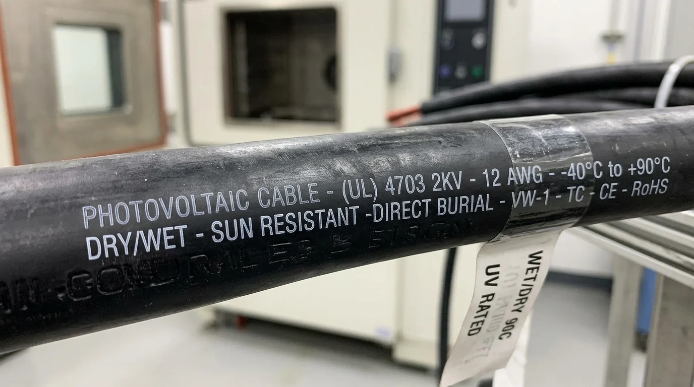 Weather Ratings and Test Standards for Photovoltaic Cables