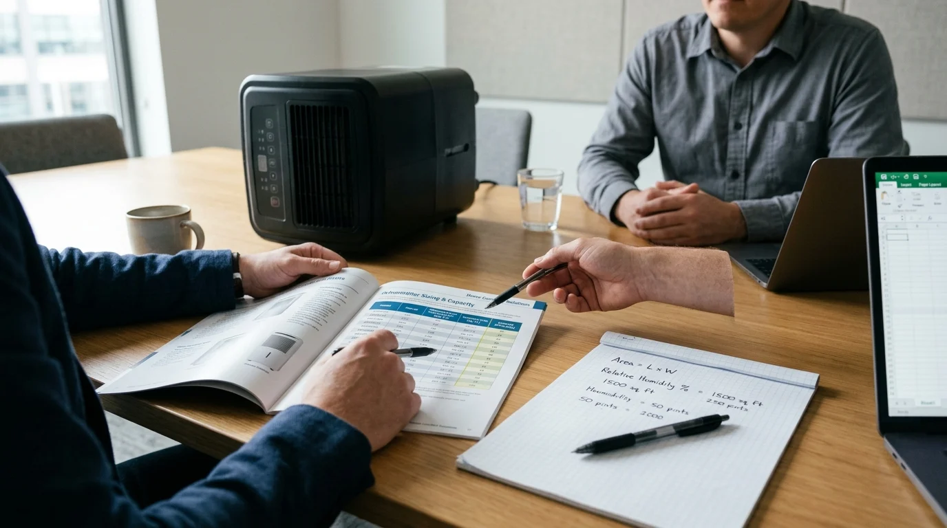 How to calculate the right dehumidifier capacity