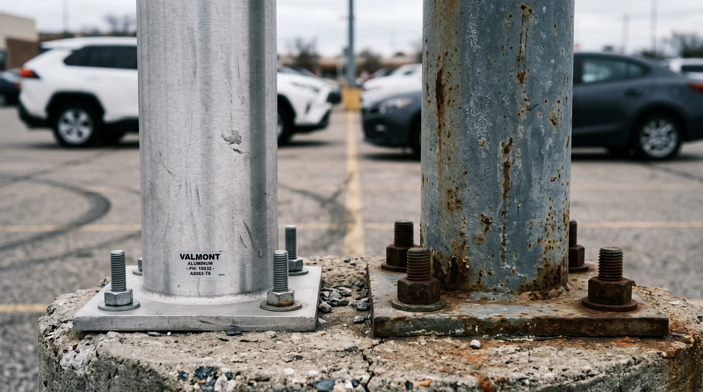 How Aluminium and Steel Compare for Parking Lot Lighting